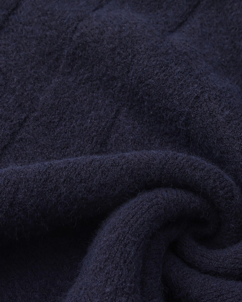 Diamond Knit Crewneck Sweater