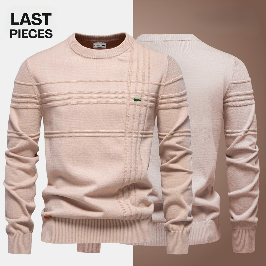 Men's LC™ Textured Sweater — Free LC™ Watch: Exclusive Offer