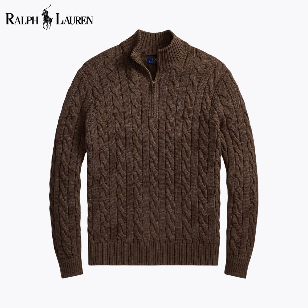 [BUY 1 GET 2] RL Cable-Knit Quarter-Zip Sweater